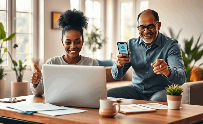 Image illustrant le processus de demande de prêt rapide et facile.