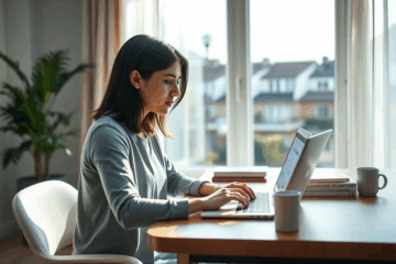 Image d'un homme vérifiant ses options pour emprunter de l'argent aujourd'hui