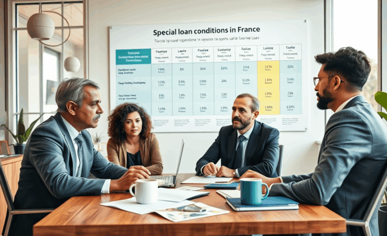 Image illustrant le processus de demande de prêt avec des conditions spéciales.