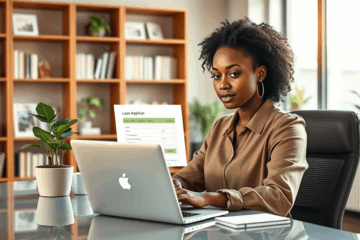 Image illustrant la simplicité du prêt en ligne et fiable.