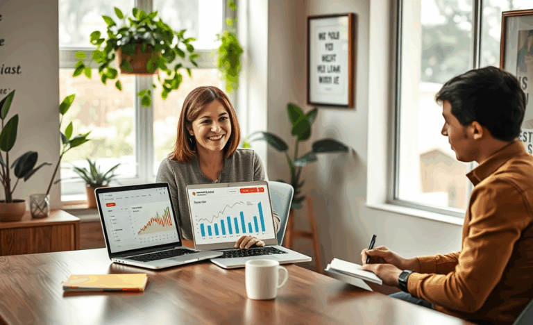 Un homme et une femme discutent des options de prêt supplémentaire.