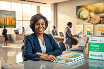 Image illustrant le Prêt Personnel de First Bank avec des informations sur les crédits disponibles.