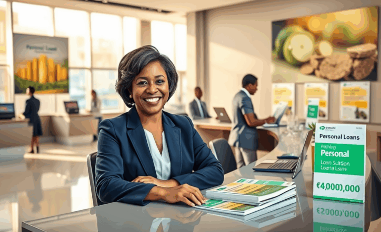 Image illustrant le Prêt Personnel de First Bank avec des informations sur les crédits disponibles.